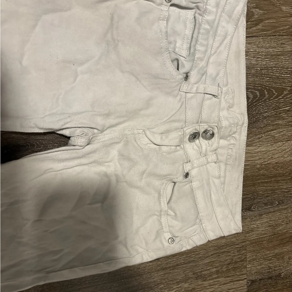 Revolution By Revolt Skinny Jeans Women's Size 3 White Low Rise - Picture 2 of 5
